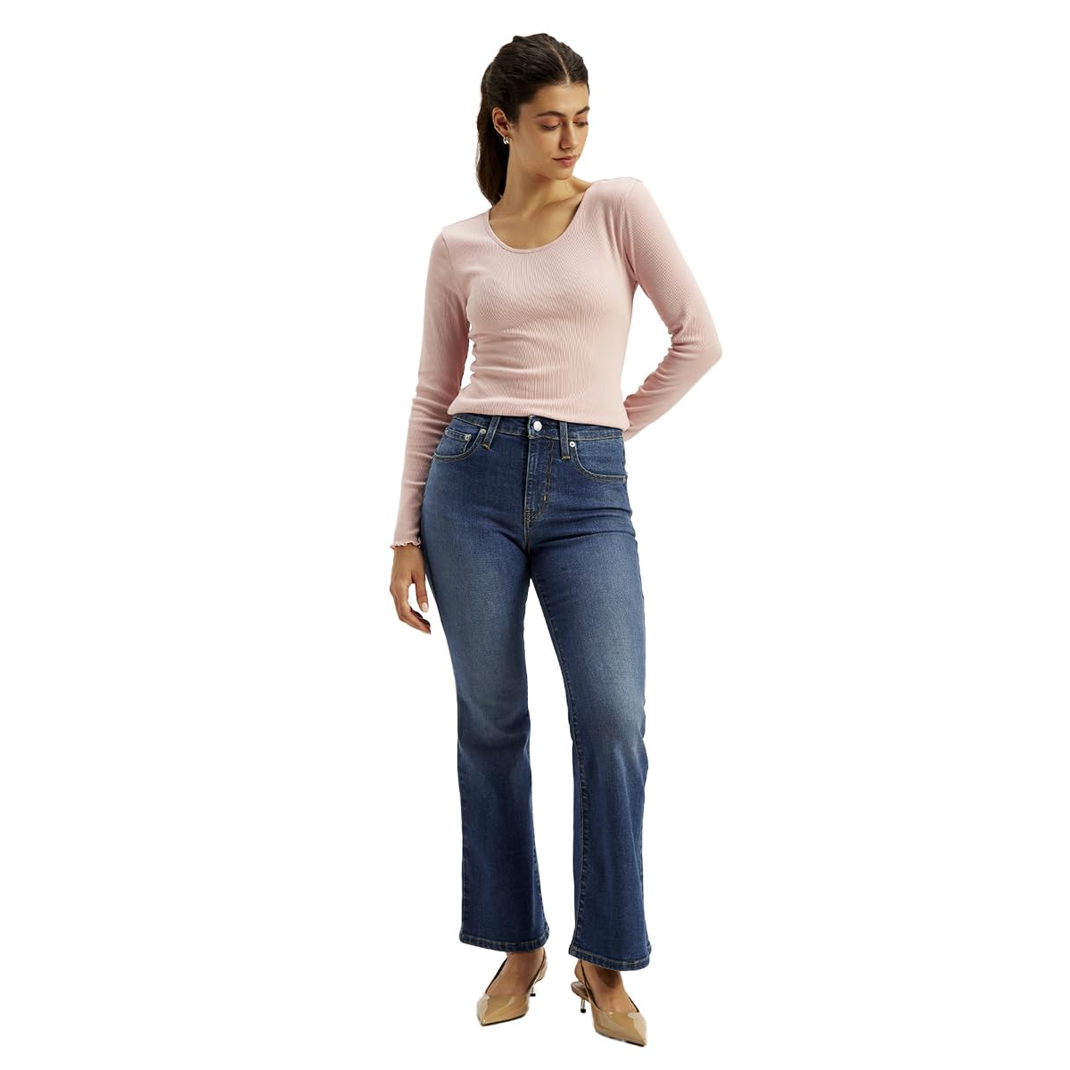 Levi's Women's Fitted Jeans (A3940-0019_Indigo, High Rise, 28