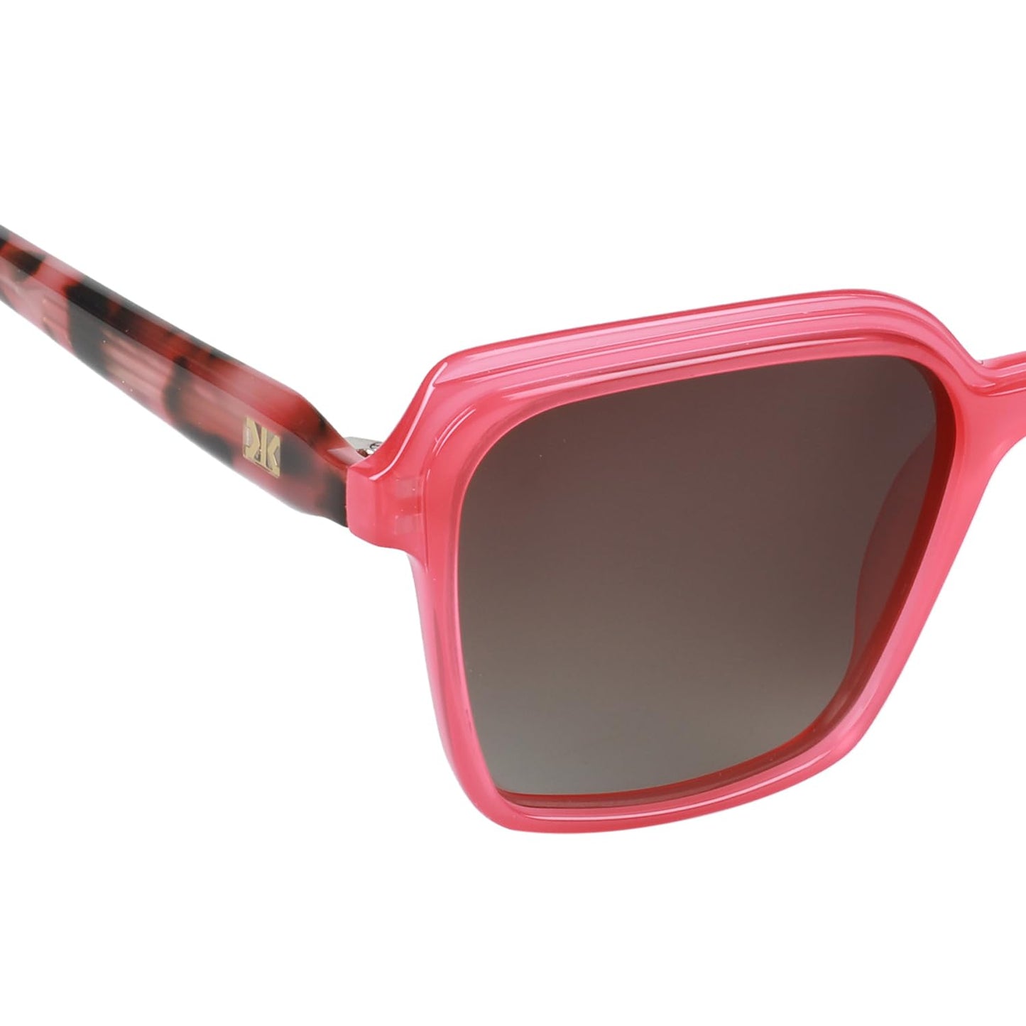 KILLER Women Sunglass - Round Shaped Polycarbonate Lens Sunglasses For Women & Girls (KL3067AFO), Color - Frame - Pink, Lens - Brown
