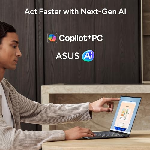 ASUS Zenbook S14 (2026),Smartchoice,Intel Core Ultra 9 (Series 3),16GB RAM,512GB SSD, 3K OLED,Touchscreen, 14"(35.5 cm),Win 11,M365 Basic(1Y),Office 2024,Gray, 1.2 Kg, UX5406AA-SU362WS, Copilot+ PC