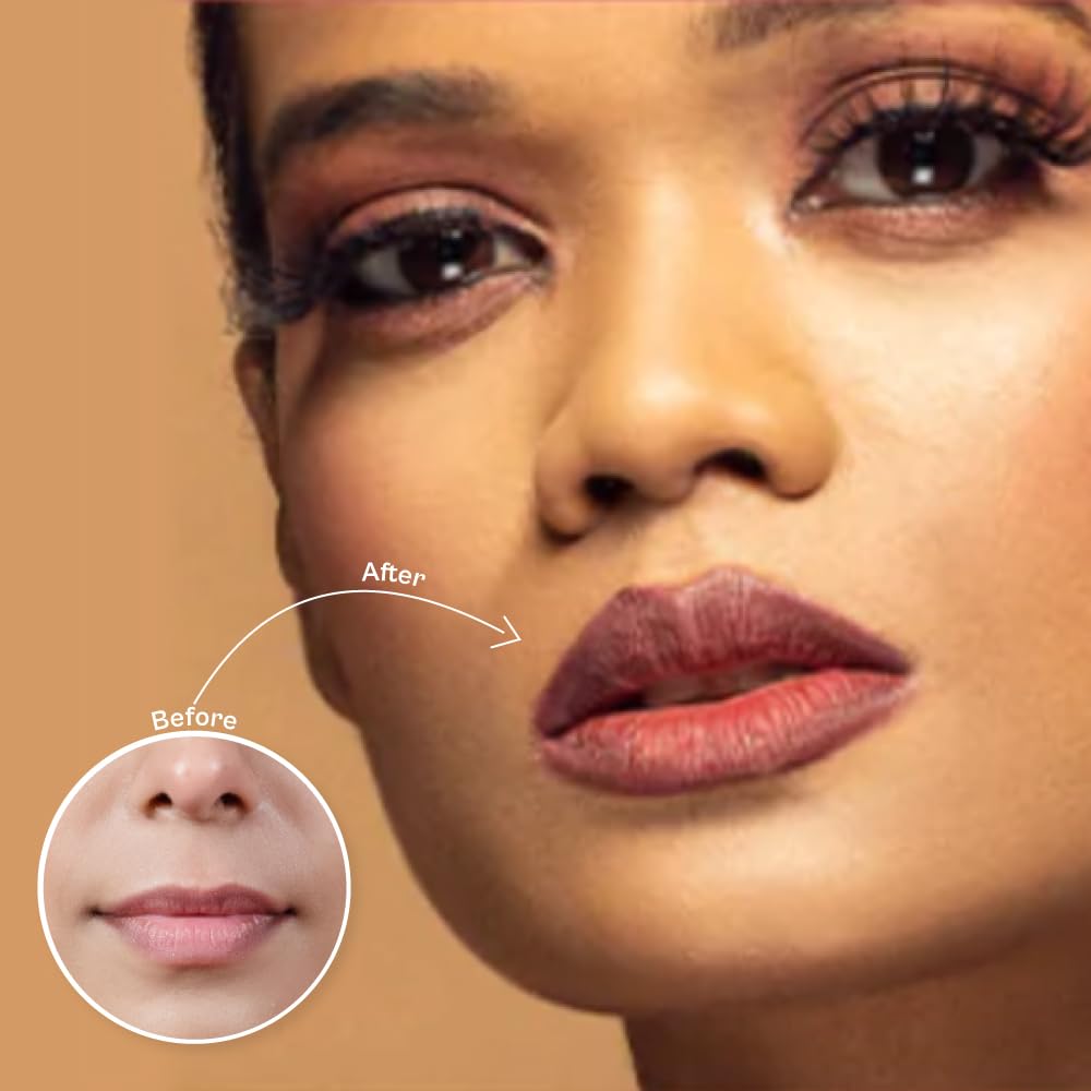 Typsy Beauty Twist & Pout Lipstick & Lip Liner I Lipstick with Matching Liner for Defined Lips I On Wednesdays | Matte Finish & Contoured Lip Effect I Hot Pink | Korea Made I Paraben Free 0.75 + 0.16g