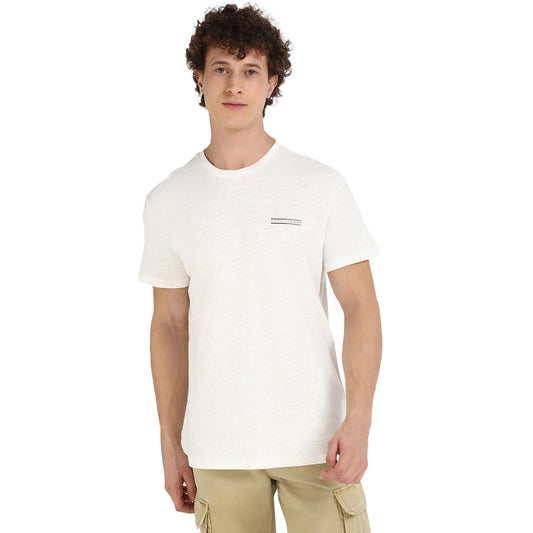 Solid Regular-Fit Cotton T-Shirt White