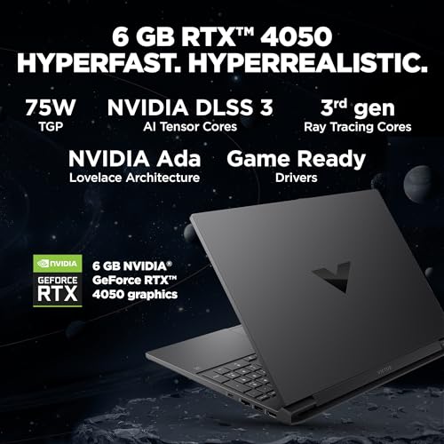 HP Victus, 13th Gen Intel Core i5-13420H, 6GB RTX 4050 (16GB DDR4, 512GB SSD) FHD, 144Hz, IPS, 15.6"/39.6cm, Win11, Office21, Mica Silver,2.3kg, fa1319TX/2701tx, Backlit,Enhanced Cooling Gaming Laptop