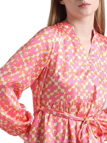 ONLY Women's Polyester A-Line Mini Dress (Moonlite Mauve) - SaumyasStore