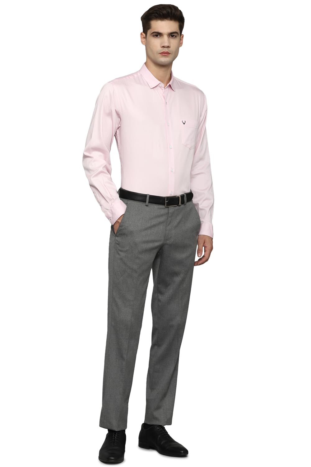 Allen Solly Men's Cotton Regular Fit Shirt (Assfqspff95028_Pink 40)