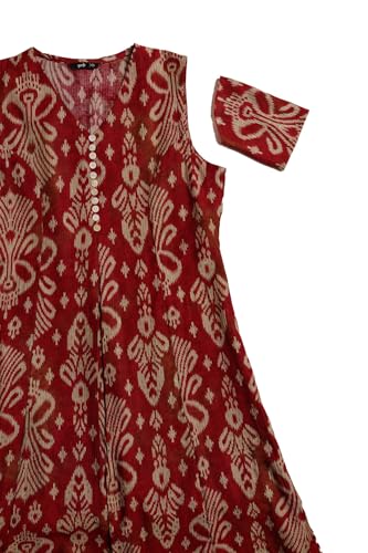 Soch Womens Red Desert Storm Ethnic Motifs Co-Ord Set