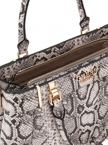 GUESS Natural Printed Anadela 3 Comp Satchel Bag