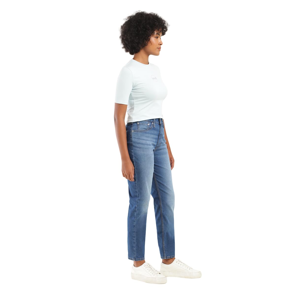 Levi's Women's Loose Tapered Fit High-Rise Mid Rise Jeans Blue, 32