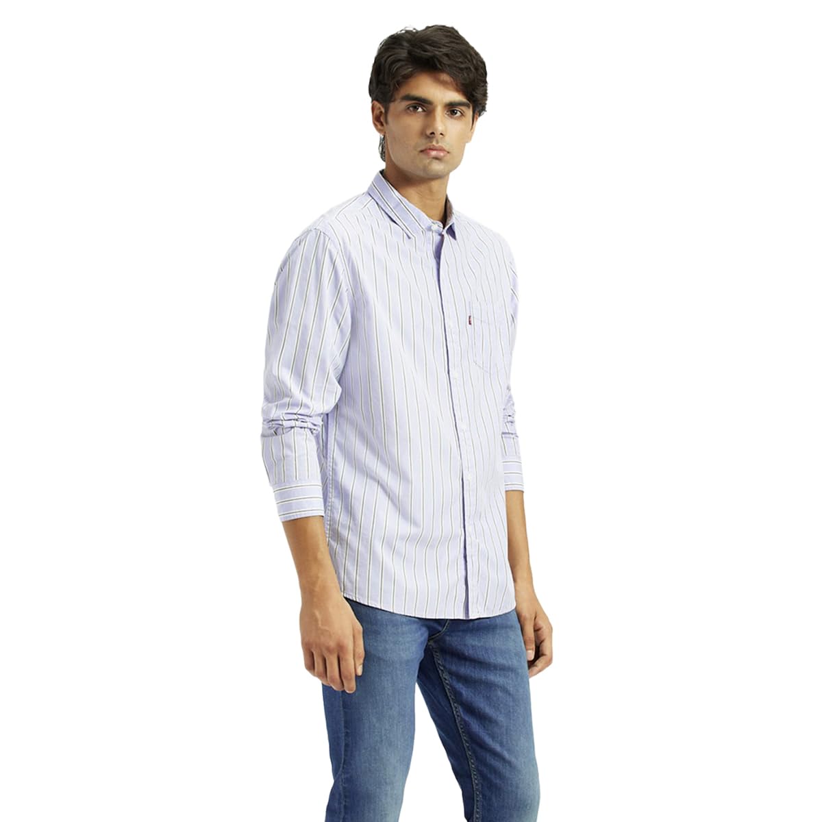 Levi's Men's Slim Fit Shirt (32907-0520_Blue
