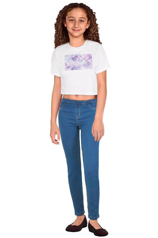 Allen Solly Girls Jeans ICE Blue