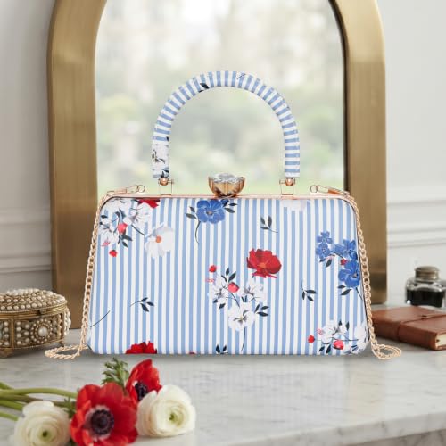 ESBEDA Blue Color Saronno Clutch For Womens | ESBEDA Clutches, Printed Clutches For Women's,