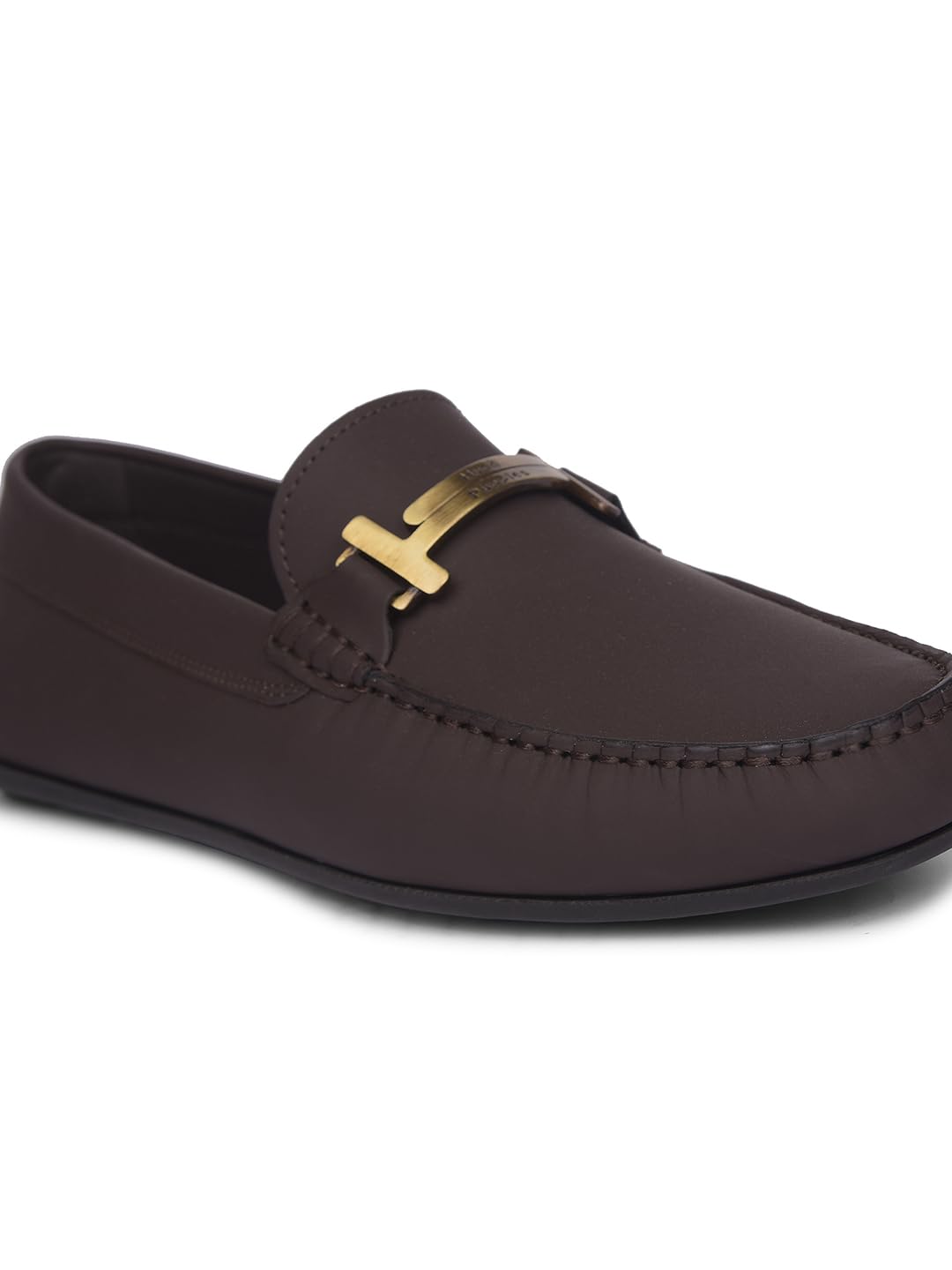 Hush Puppies 8544 Jackson Satin Trim Casual Loafer Shoes for Men |Premium Cow Nappa Leather|Perfect Casual outings, Office wear|Formal wear|Business| Meetings|Daily|Lightweight. Size- 7 Brown