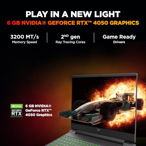 HP Victus 15, Intel Core i7-14650HX, 6GB RTX 4050, 16GB DDR5(Upgradeable) 512GB SSD, FHD, IPS, 144Hz, 300 nits, 15.6''/39.6cm, Win11, Office24, Mica Silver, 2.3kg, fa2619TX, Xbox* RGB Gaming Laptop