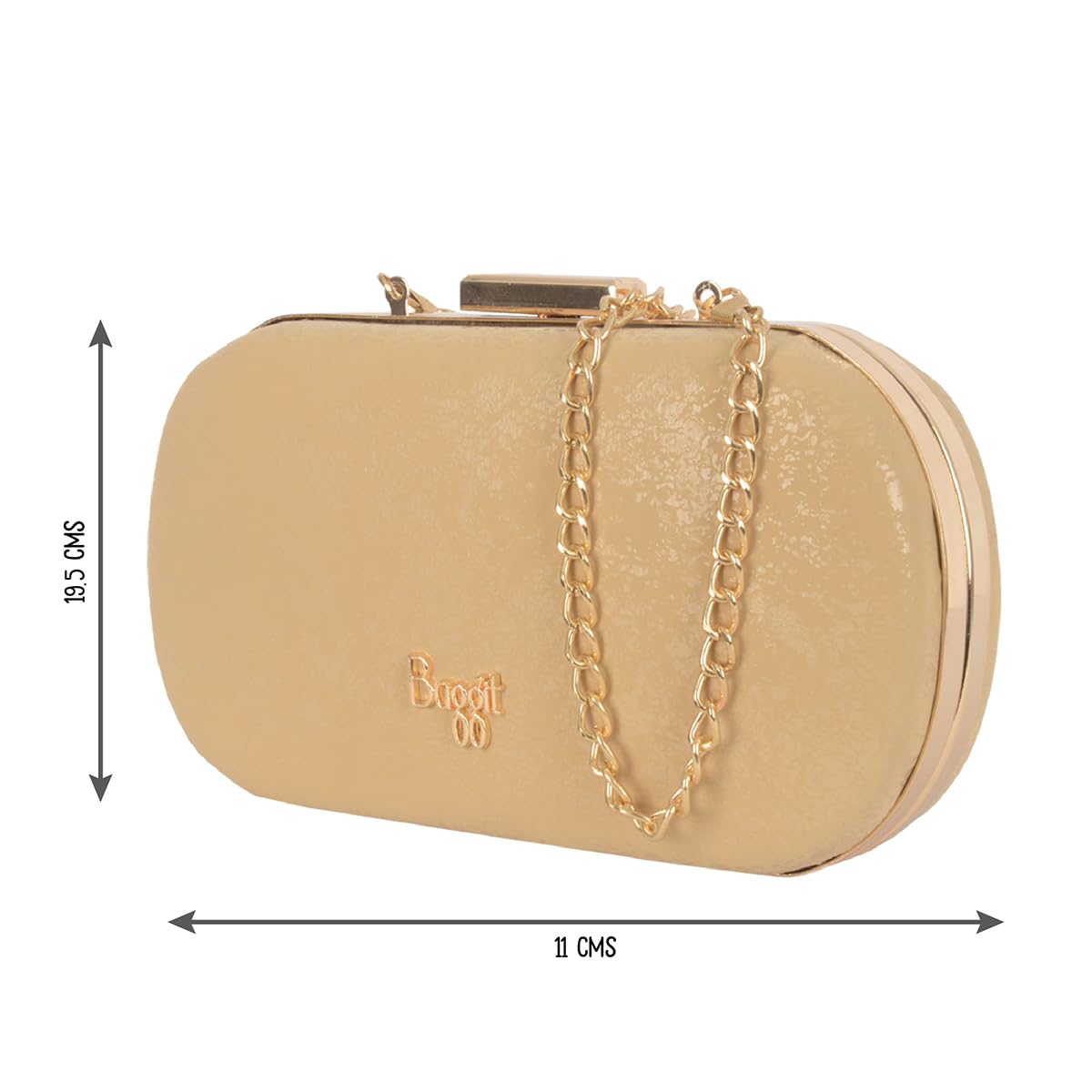 Baggit Women Gold Clutch Xxs Size | Ladies Stylish Party Sling Purse Handbag