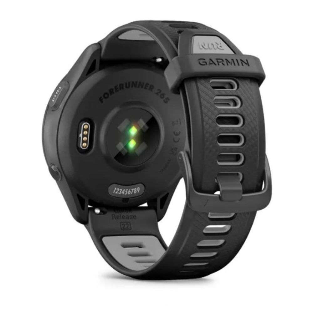 Garmin Forerunner 265 Running Smartwatch - Black and Powder Gray