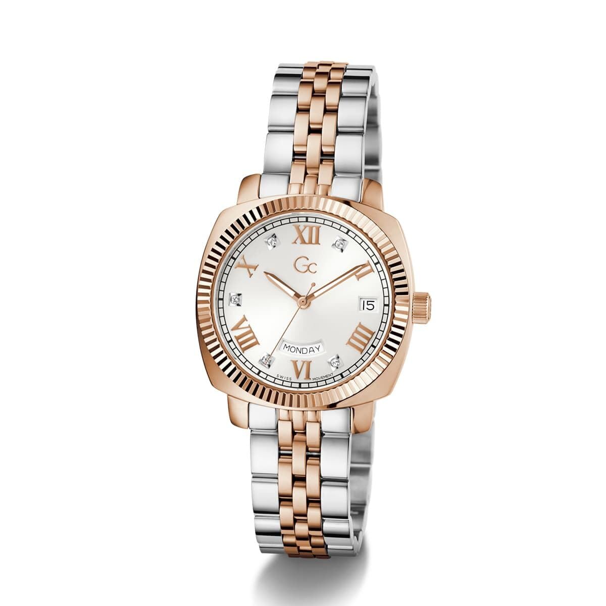 GC Analog White Dial Women's Watch-Z44003L1MF