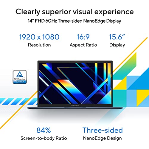 ASUS Vivobook 15 (2023), Intel Core i3-1315U 13th Gen, 15.6" (39.62 cms) FHD, Thin & Light Laptop (8GB/512GB SSD/Integrated Graphics/Windows 11/Office 2021/Fingerprint/Blue/1.7 kg), X1504VA-NJ323WS_WO
