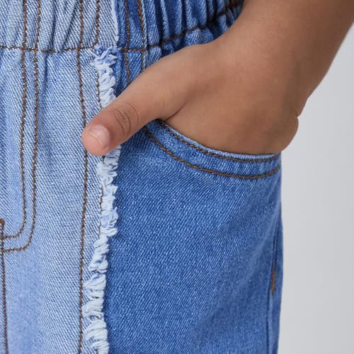 Hopscotch Girls Clean Look Cotton Jeans in Blue Color for Age (2-3 Years)
