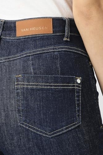 Women Navy Mid Wash Jeans
