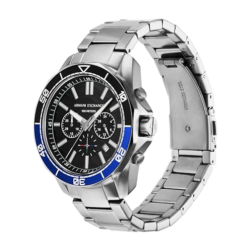 Armani Exchange Silver Quartz Stainless Steel Watch AX7166SET