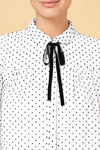 Women's Annabelle White Top Regular Fit,White,2XL