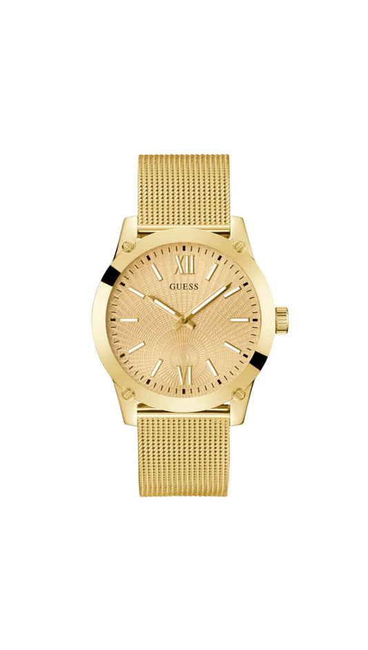 GUESS Crescent Champagne Round Dial Analog Men's Watch - GW0629G2