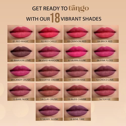 PREMIUM Two To Tango Lip Liner + Lipstick Duo |Non-Transfer |Long Stay | Creamy Matte Finish| Super-glide formula | Non-drying |For Sensational lip look, Red Magic-01 SH-7711