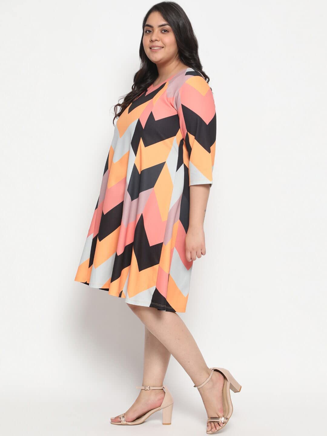AMYDUS Plus Size Dress for Women | Printed | A Line Fit | Cloud Soft Fabric | Sweat Absorbing | XL to 9 XL Dresses |