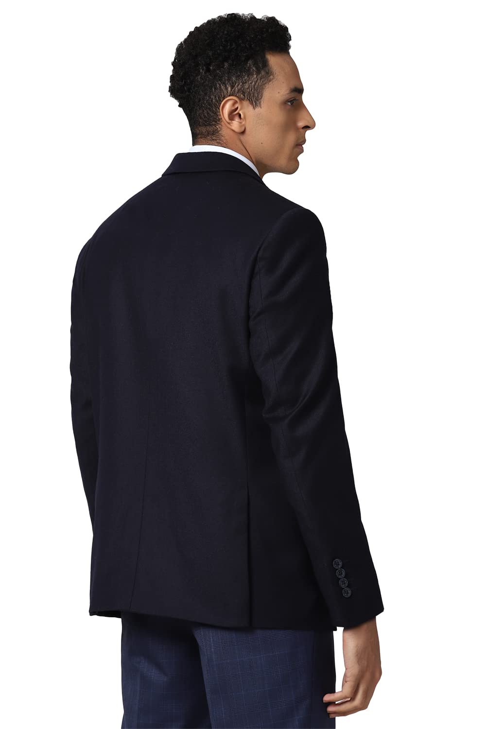 Van Heusen Men's Regular Blazer (VHBZDSLBW75671_Navy_38)