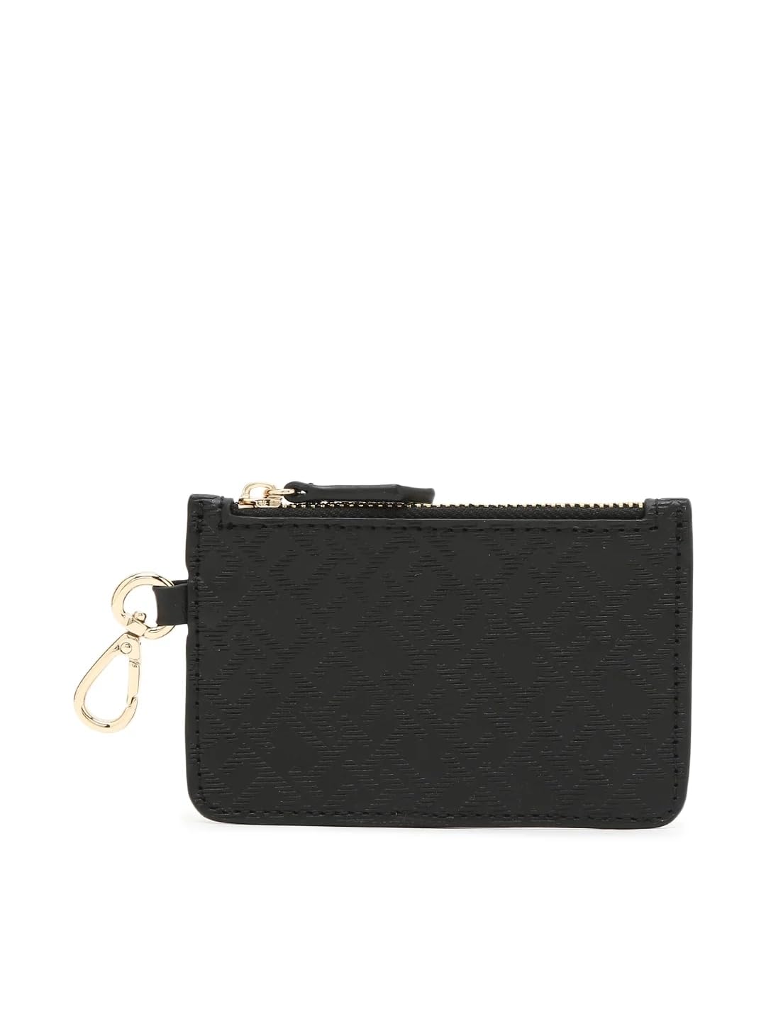 Tommy Hilfiger Solid Black Pu Handbags
