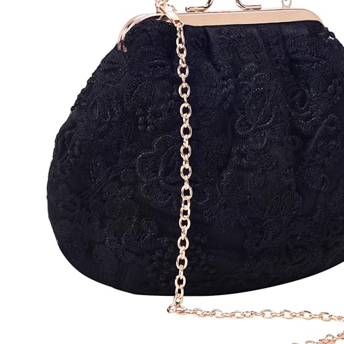 Lino Perros Womens Black Clutch