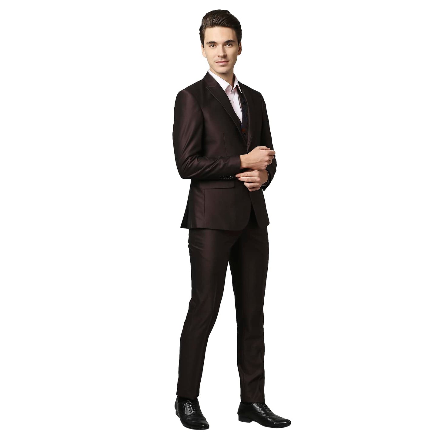Raymond Dark Brown Suit (Size: 38)-RIDG00629-O7