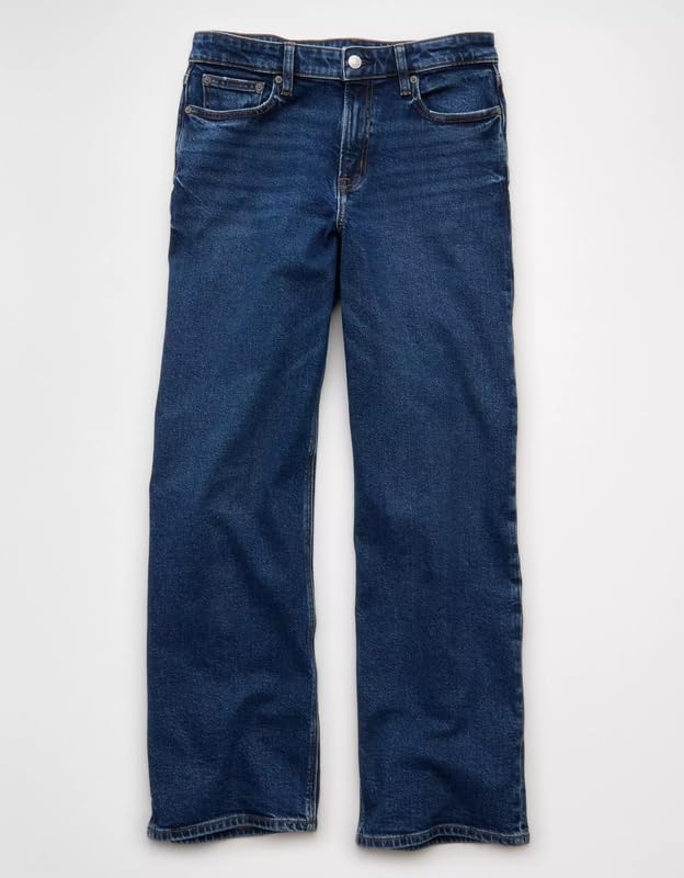 HIGHTEN Women’s Straight Fit Jeans High Rise Comfortable Stretch Denim Pants Blue 34