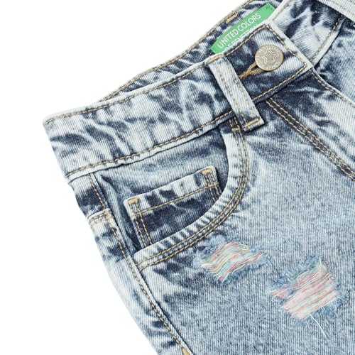 United Colors of Benetton Girl's Shorts (25P4DENC0908I901_Blue