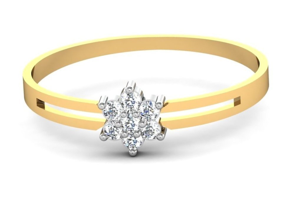 Avsar 14K (585) Yellow Gold Ring (For Womens, Size 11)