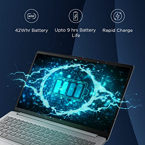 Lenovo IdeaPad 1, AMD Ryzen 5 7520U, 8GB RAM, 512GB SSD, HD 15.6", Windows 11 Home, Cloud Grey, 1.58Kg, 82VG00ESIN, Thin and Light, 1Yr Warranty Laptop