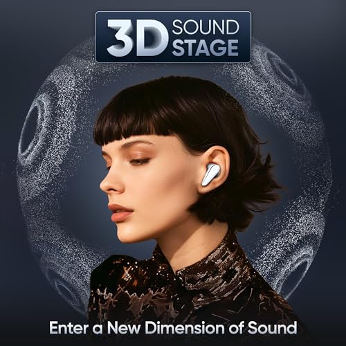 Mivi DuoPods i7 Earbuds - Step into The 3rd Dimension of Sound with 3D Soundstage, High Fidelity Drivers, Advanced Audio Codec for Lossless Audio, etc.