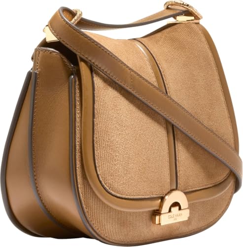 Cole Haan Women's Celenea Leather Saddle, Golden Honey, UNIT