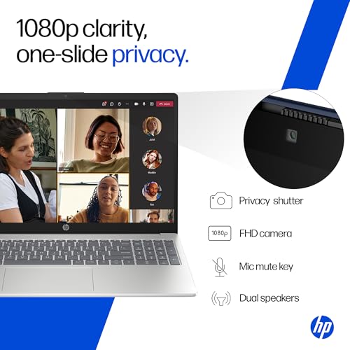 HP 15, 13th Gen Intel Core i5-13420H, (16GB DDR4, 512GB SSD), FHD, Anti-Glare, Micro-Edge, 15.6''/39.6cm, Win11, M365 Basic(1yr)* Office24, Silver, 1.65kg, fr0028TU, Camera w/Shutter, Backlit Laptop