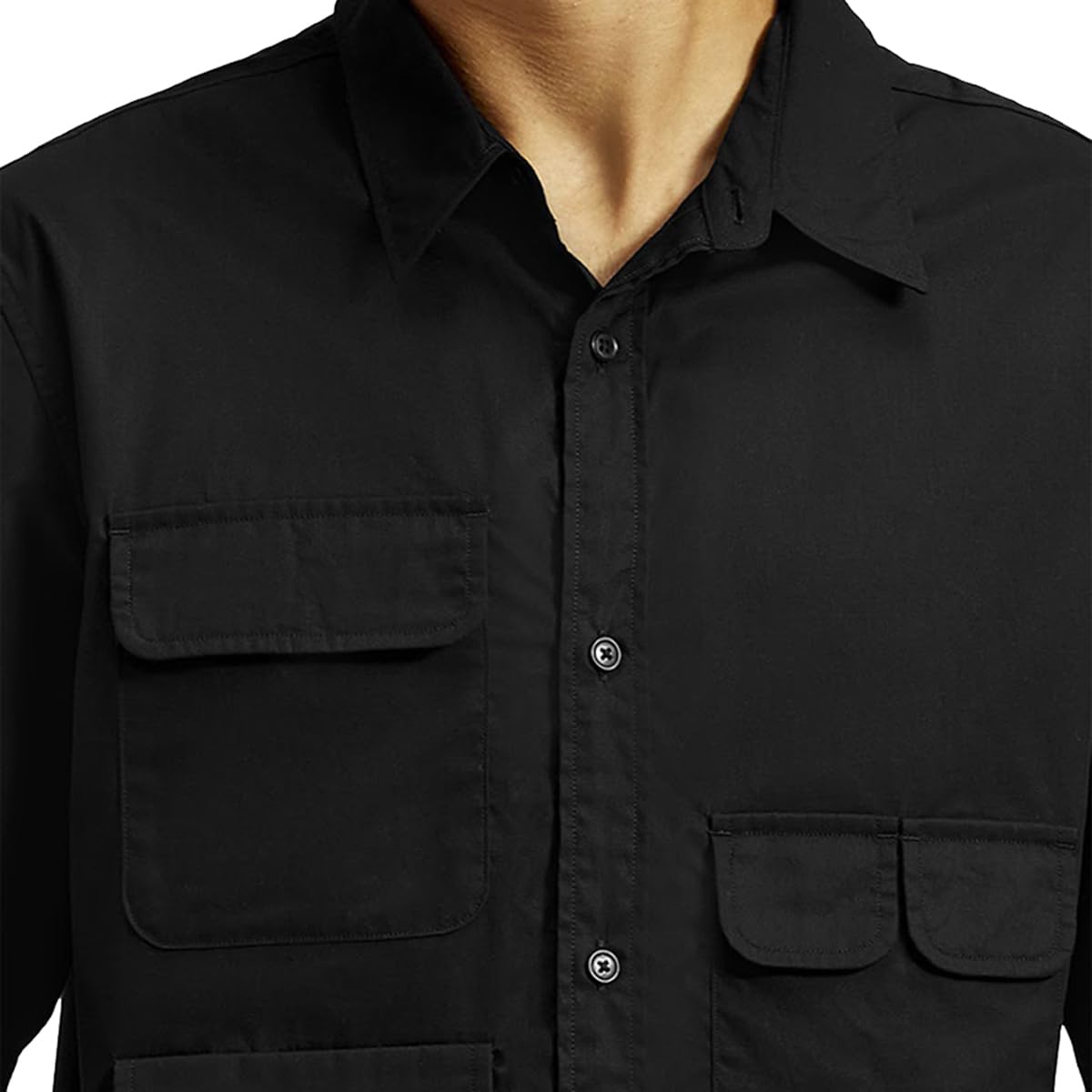 Levi's Men's Loose Fit Shirt (0056W-0001_Black