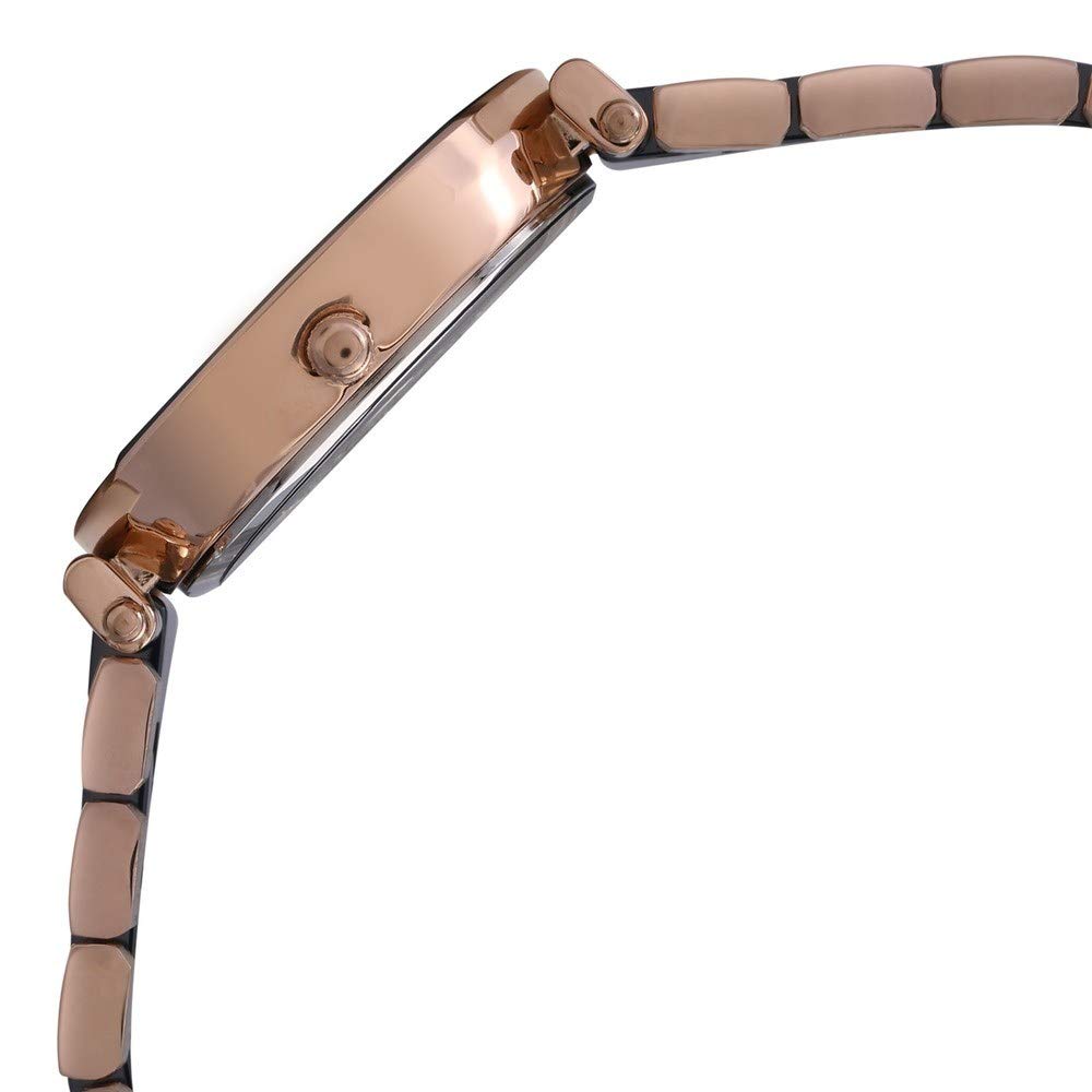 Tommy Hilfiger Anne Klein Quartz Analog Mother of Pearl Dial Ceramic Strap Watch for Women-NEAK3158NVRG