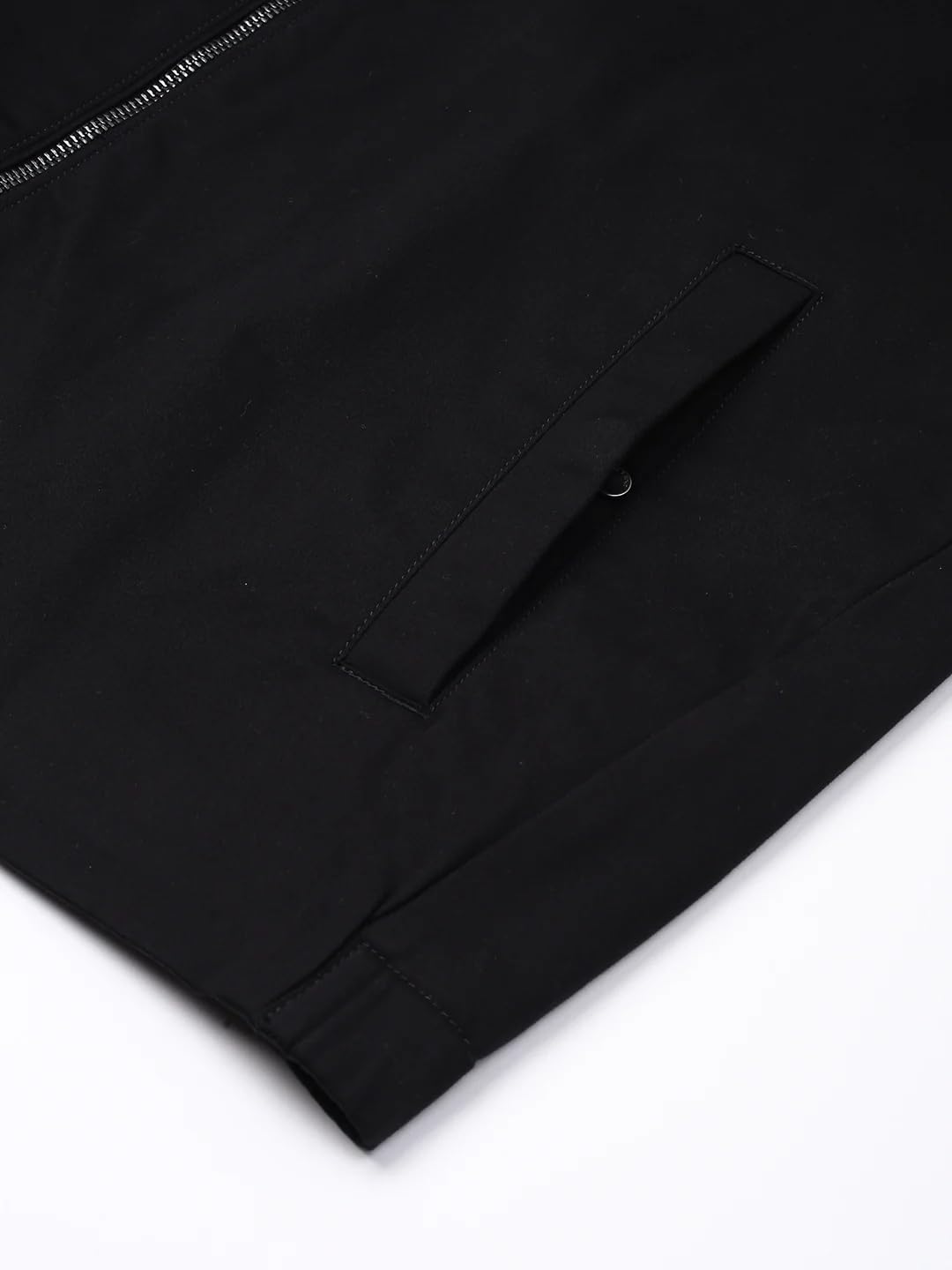 Solid Regular Fit Cotton Jacket