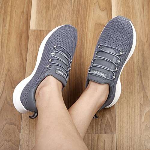 Bacca Bucci® Women Savage Running Shoes/Sneakers for Running/Gym/Training/Casual Walking Sports Shoe for Girls/Women- Grey, Size UK41