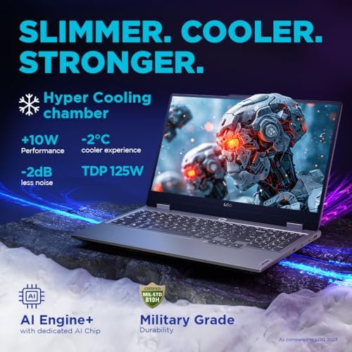Lenovo LOQ Intel Core i7-13650HX 15.6" (39.6cm) 144Hz 300Nits FHD Gaming Laptop (16GB/512GB SSD/Win 11/NVIDIA RTX 3050 6GB Graphics/100% sRGB/Office 21/1Yr ADP Free/Grey/2.4Kg), 83DV00BJIN