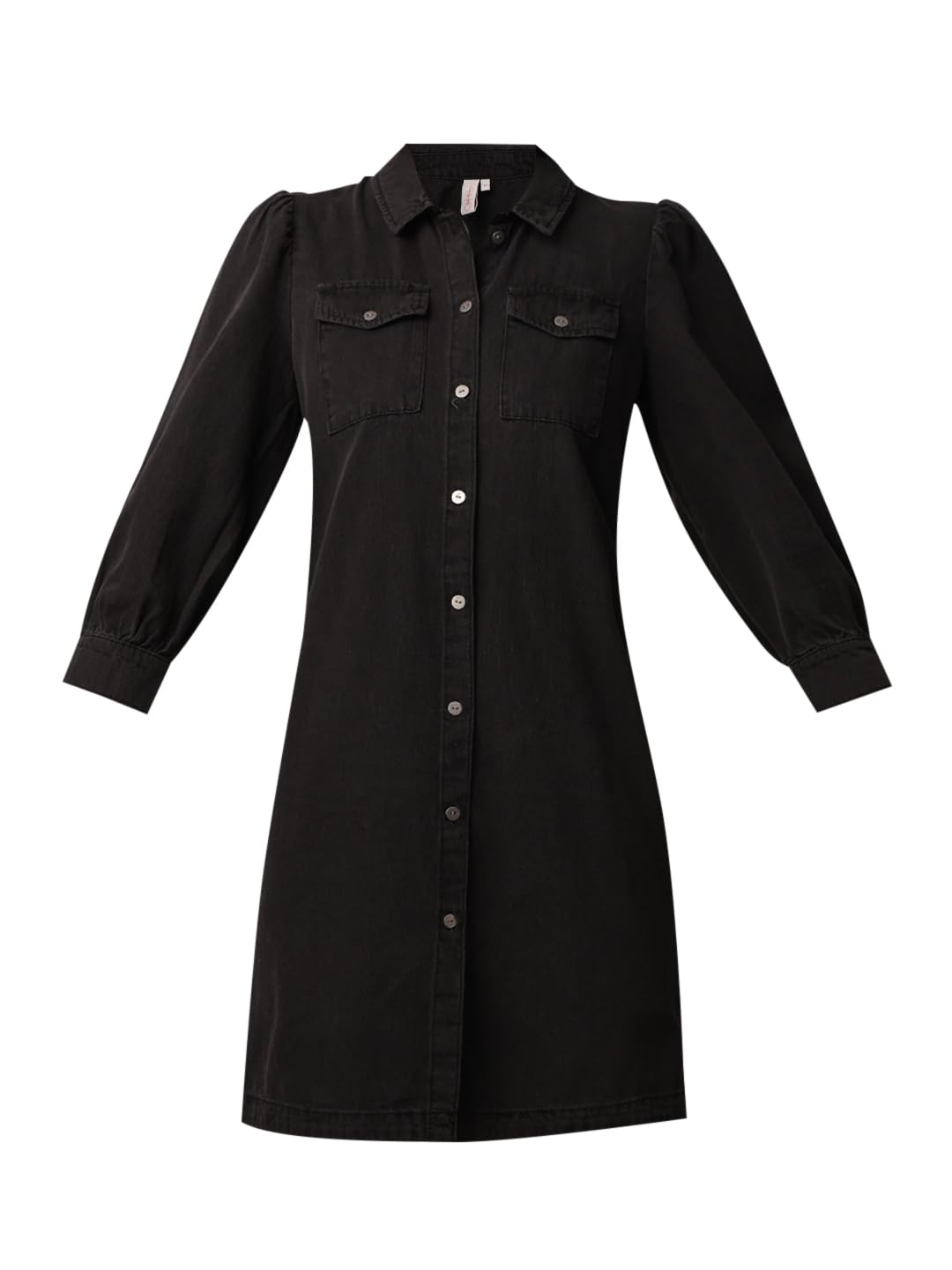 ONLY Women Black Shirt Mini Dress