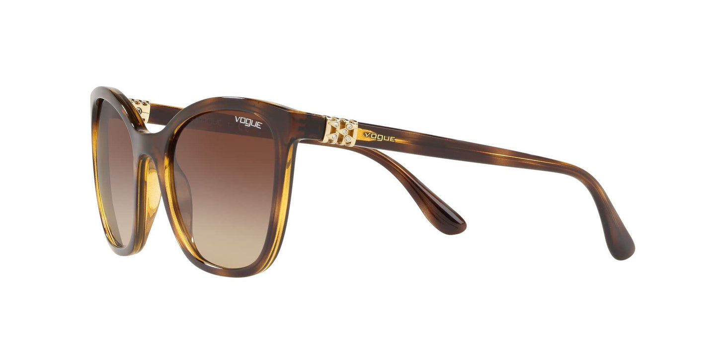 Vogue Eyewear Women Gradient Brown Lens Butterfly Sunglasses - 0VO5243SBW6561353