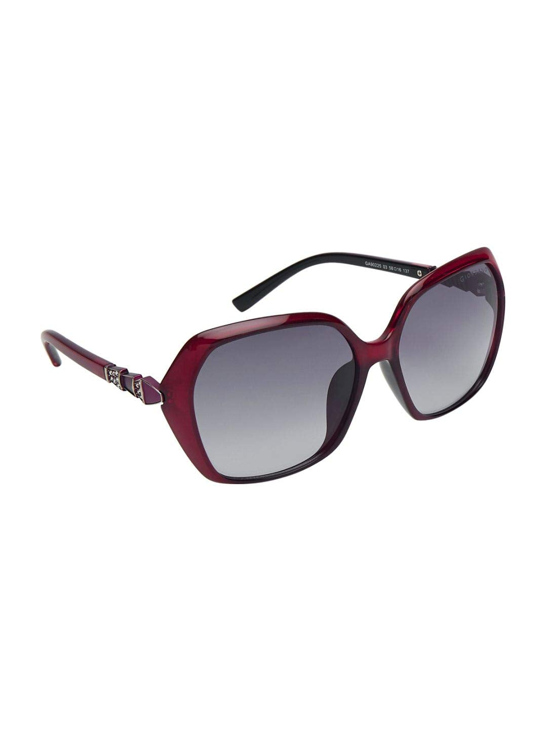 Giordano UV Protected Oversized Women Sunglasses (58 | Grey Lens)