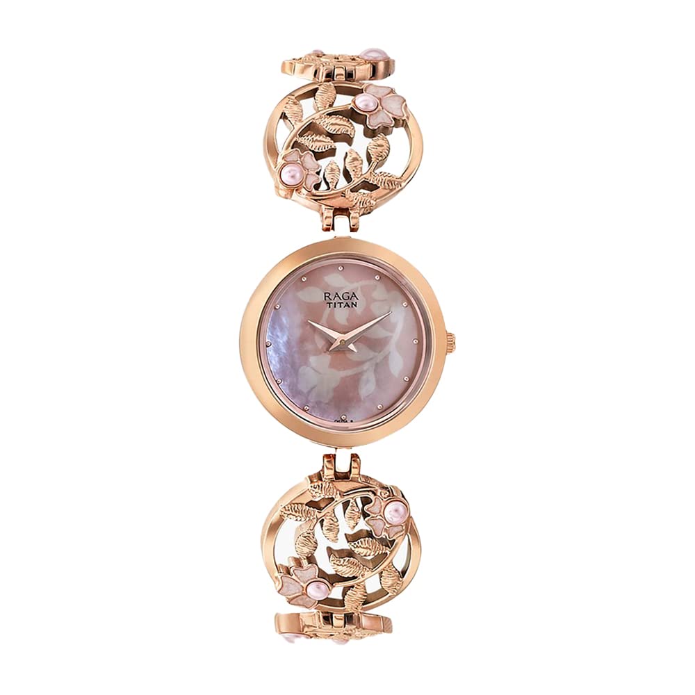 Titan Raga Aurora Analog Beige Dial Women's Watch NM2540WM05/NN2540WM05/NP2540WM05