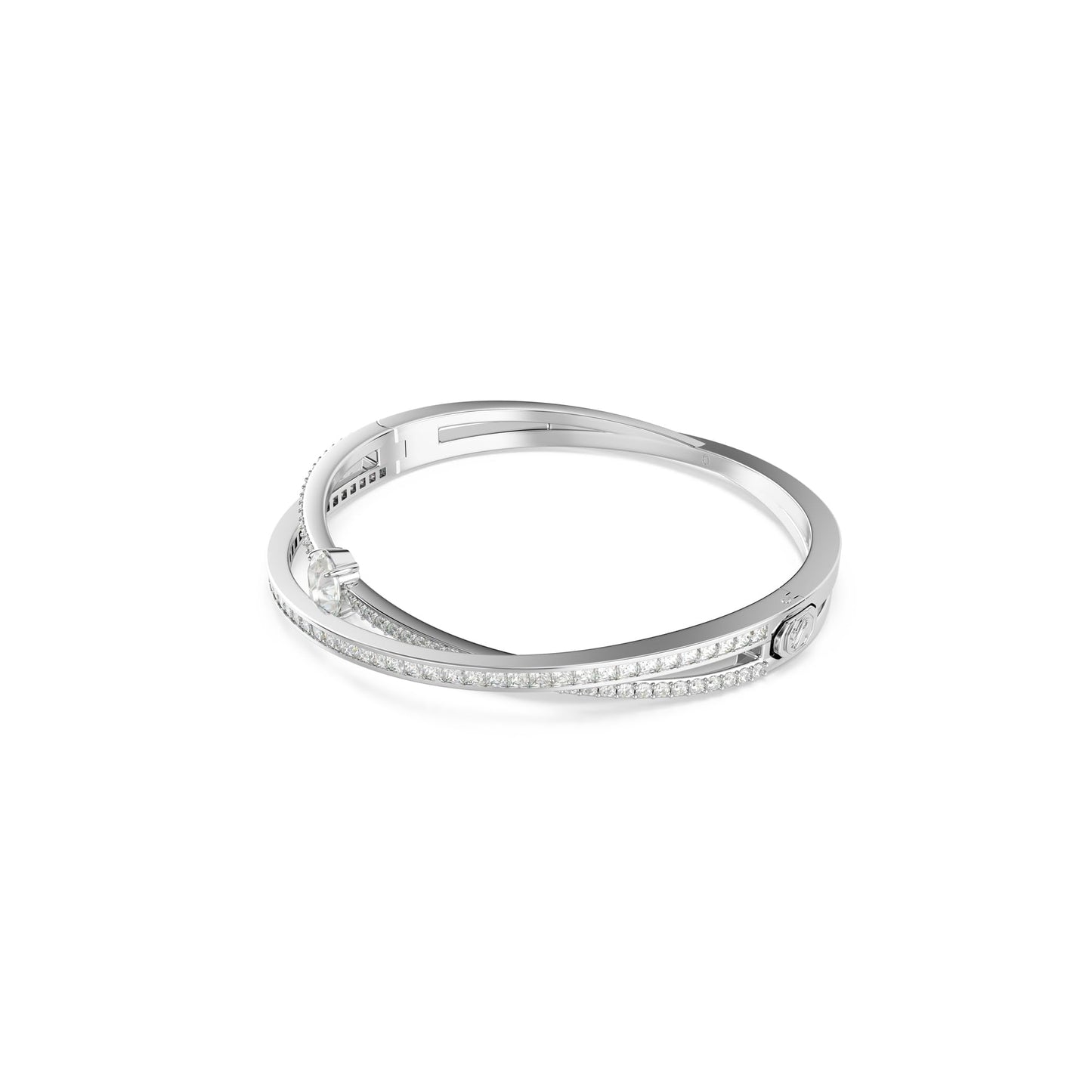 Swarovski Hyperbola Bracelet W, S, Rhodium plated, Cubic Zirconia.