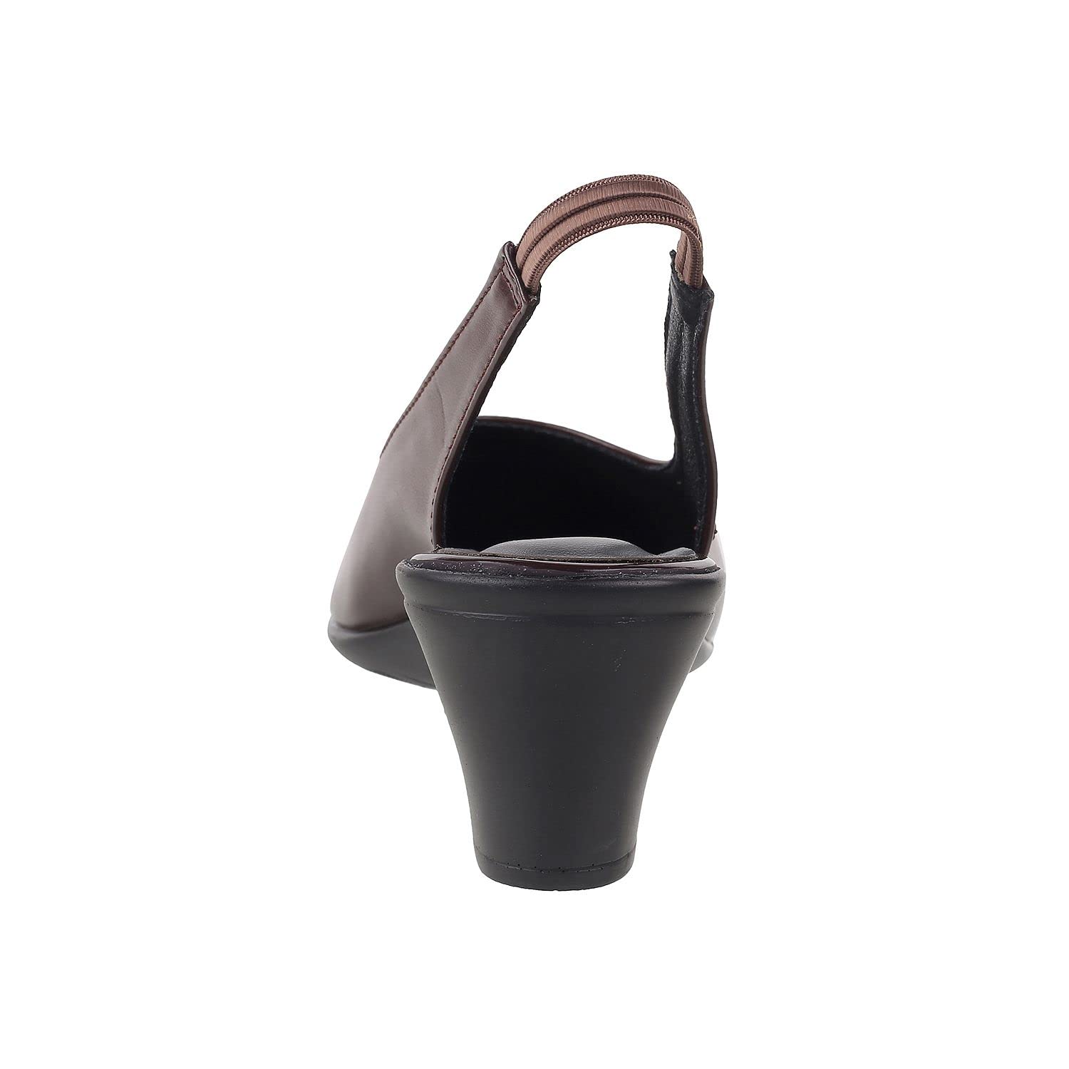 Metro Women's Brown Faux Leather Pointed Heel Formal Fashion Sandal - SaumyasStore