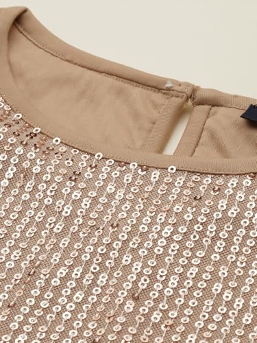 Girls Beige Embellished Party Top